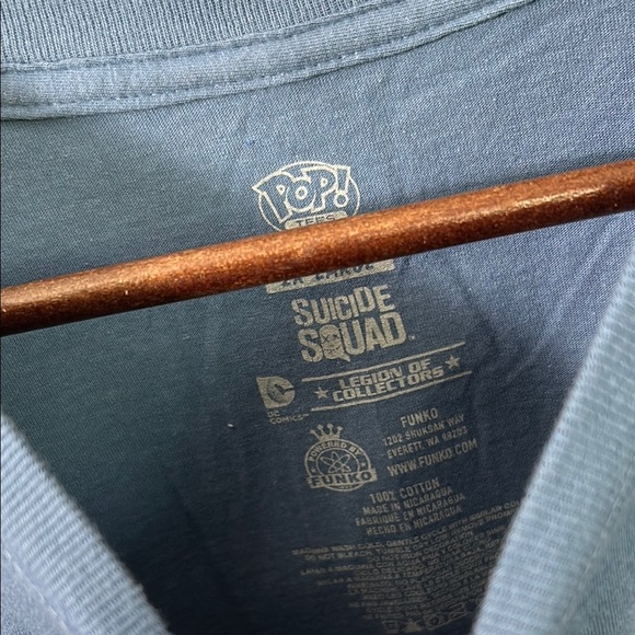 Suicide Squad Blue Graphic Men's T-Shirt - Picture 9 of 11